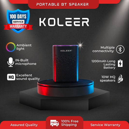 KOLEER S818 PORTABLE BLUETOOTH SPEAKER 🔊