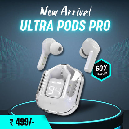 Bluetooth Earpods Ultra with Digital Display