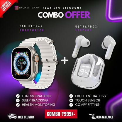 SMARTWATCH AND EARPODS ULTRA COMBO