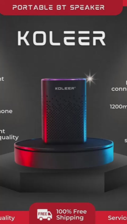 KOLEER S818 PORTABLE BLUETOOTH SPEAKER 🔊